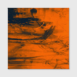 Холст квадратный Абстрактная оранжевая поверхность и чёрные тени, цвет: 3D-принт — фото 2