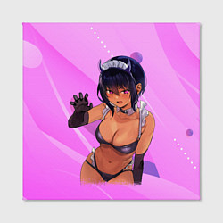 Холст квадратный Моя новая горничная очень подозрительна - Аниме, цвет: 3D-принт — фото 2