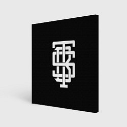 Холст квадратный BTS alternative logo, цвет: 3D-принт