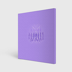 Холст квадратный BTS live goes on purple, цвет: 3D-принт