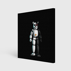 Холст квадратный Monokuma and FNAF, цвет: 3D-принт