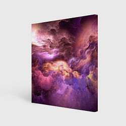 Картина квадратная Необычное фиолетовое облако