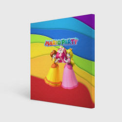 Холст квадратный Mario Party - Nintendo, цвет: 3D-принт
