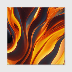 Холст квадратный Плавные огненные узоры, цвет: 3D-принт — фото 2