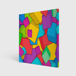 Картина квадратная Фон из разноцветных кубиков