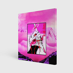 Холст квадратный Neon Genesis Evangelion: Eva 01, цвет: 3D-принт