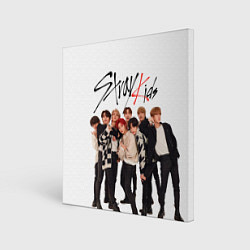 Картина квадратная Stray Kids white background