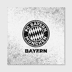 Холст квадратный Bayern с потертостями на светлом фоне, цвет: 3D-принт — фото 2