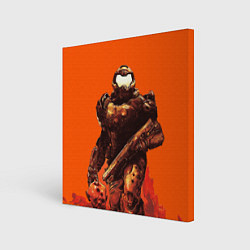 Картина квадратная Думгай с головой - Doom