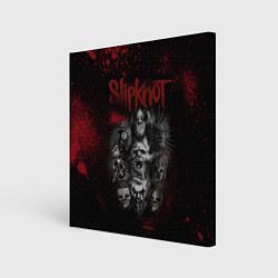 Картина квадратная Slipknot dark red