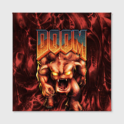 Холст квадратный DOS DOOM - Bull demon, цвет: 3D-принт — фото 2