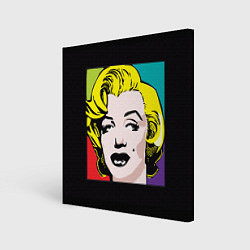 Холст квадратный Ретро портрет Мэрилин Монро, цвет: 3D-принт