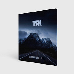 Холст квадратный Untraveled Road - Thousand Foot Krutch, цвет: 3D-принт