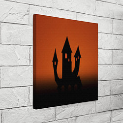 Холст квадратный Halloween - замок ведьм, цвет: 3D-принт — фото 2