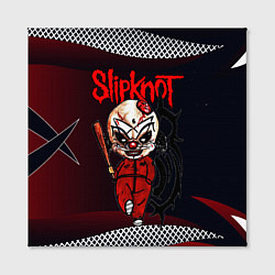 Холст квадратный Slipknot бита, цвет: 3D-принт — фото 2