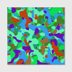 Холст квадратный Абстракция цвета, цвет: 3D-принт — фото 2