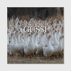 Холст квадратный Стая гусей - Gussi, цвет: 3D-принт — фото 2