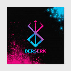 Холст квадратный Berserk - neon gradient, цвет: 3D-принт — фото 2