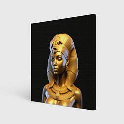 Картина квадратная Нейросеть - золотая египетская богиня