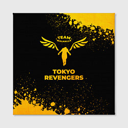 Холст квадратный Tokyo Revengers - gold gradient, цвет: 3D-принт — фото 2