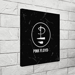 Холст квадратный Pink Floyd glitch на темном фоне, цвет: 3D-принт — фото 2