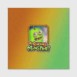 Холст квадратный My Singing Monsters - Зерномех, цвет: 3D-принт — фото 2