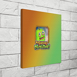Холст квадратный My Singing Monsters - Зерномех, цвет: 3D-принт — фото 2