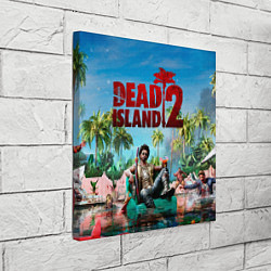 Холст квадратный Dead island two, цвет: 3D-принт — фото 2