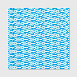 Холст квадратный Израильский узор для Хануки, цвет: 3D-принт — фото 2