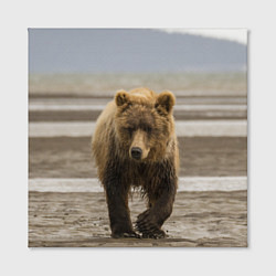 Холст квадратный Медвежонок в аэропорту, цвет: 3D-принт — фото 2