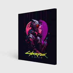 Картина квадратная Cyberpunk - cyberlove