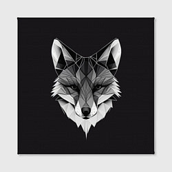 Холст квадратный Lowpoly fox, цвет: 3D-принт — фото 2