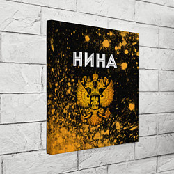 Холст квадратный Нина и зологой герб РФ, цвет: 3D-принт — фото 2