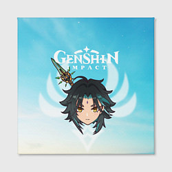 Холст квадратный Genshin Impact - Сяо, цвет: 3D-принт — фото 2