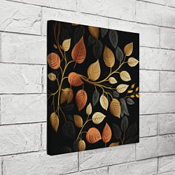 Холст квадратный Осеннее настроение - листья, цвет: 3D-принт — фото 2