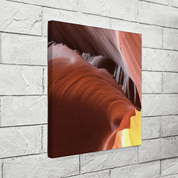 Холст квадратный Изогнутые натуральные стены цвета, цвет: 3D-принт — фото 2