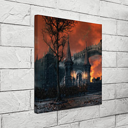 Холст квадратный Bloodborne пейзаж, цвет: 3D-принт — фото 2