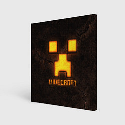 Холст квадратный Minecraft lava, цвет: 3D-принт