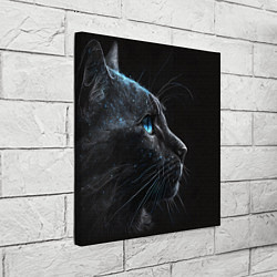 Холст квадратный Кошечка с голубыми глазками, цвет: 3D-принт — фото 2