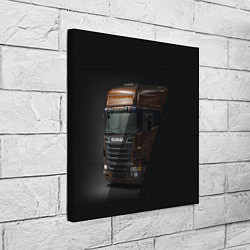 Холст квадратный Scania, цвет: 3D-принт — фото 2