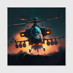 Холст квадратный Вертолет Ка 2 - AI, цвет: 3D-принт — фото 2