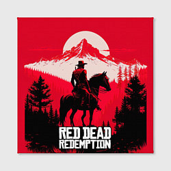Холст квадратный Red Dead Redemption, mountain, цвет: 3D-принт — фото 2
