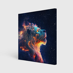 Картина квадратная Космический звёздный лев