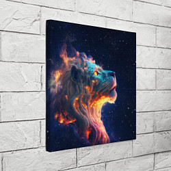 Холст квадратный Космический звёздный лев, цвет: 3D-принт — фото 2