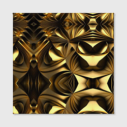 Холст квадратный Золотой калейдоскоп, цвет: 3D-принт — фото 2
