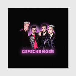 Холст квадратный 80s Depeche Mode neon, цвет: 3D-принт — фото 2