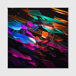 Холст квадратный Множество цветного металла, цвет: 3D-принт — фото 2