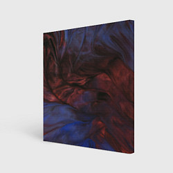 Холст квадратный Тёмные переливающиеся волны с блёстками, цвет: 3D-принт