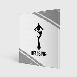 Картина квадратная Hellsing glitch на светлом фоне