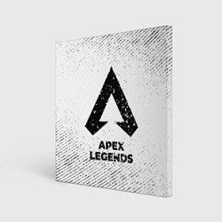 Холст квадратный Apex Legends с потертостями на светлом фоне, цвет: 3D-принт